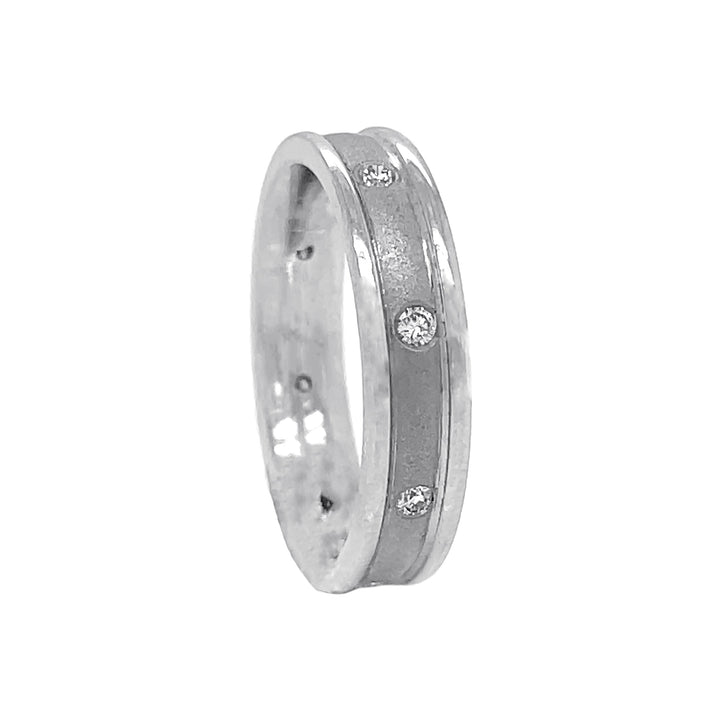14kt White Gold Diamond Band