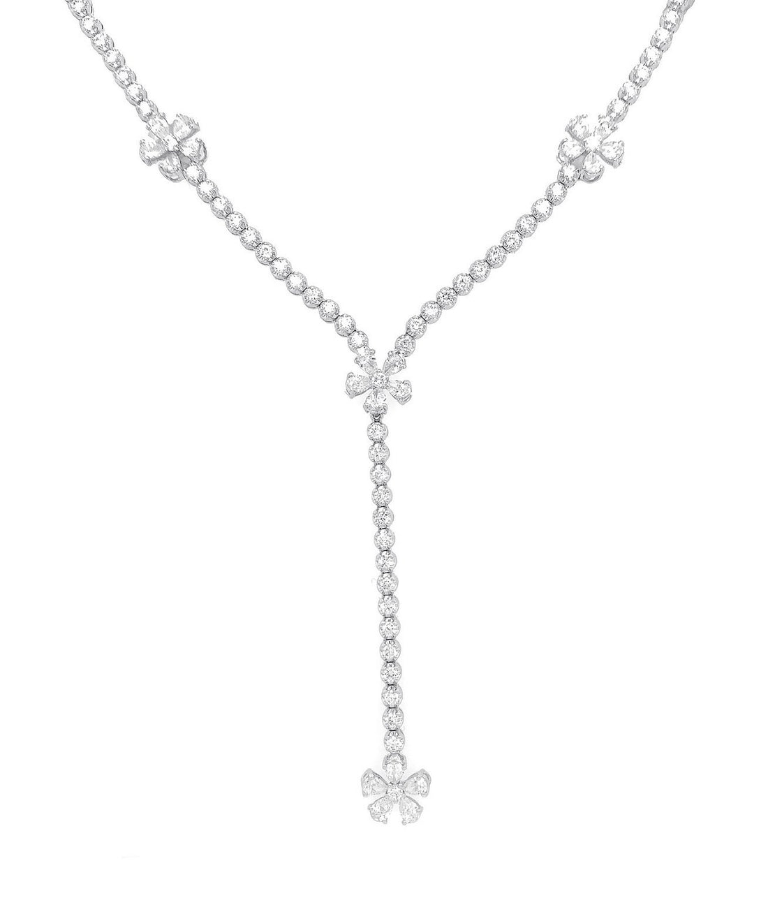 18kt White Gold Diamond Necklace