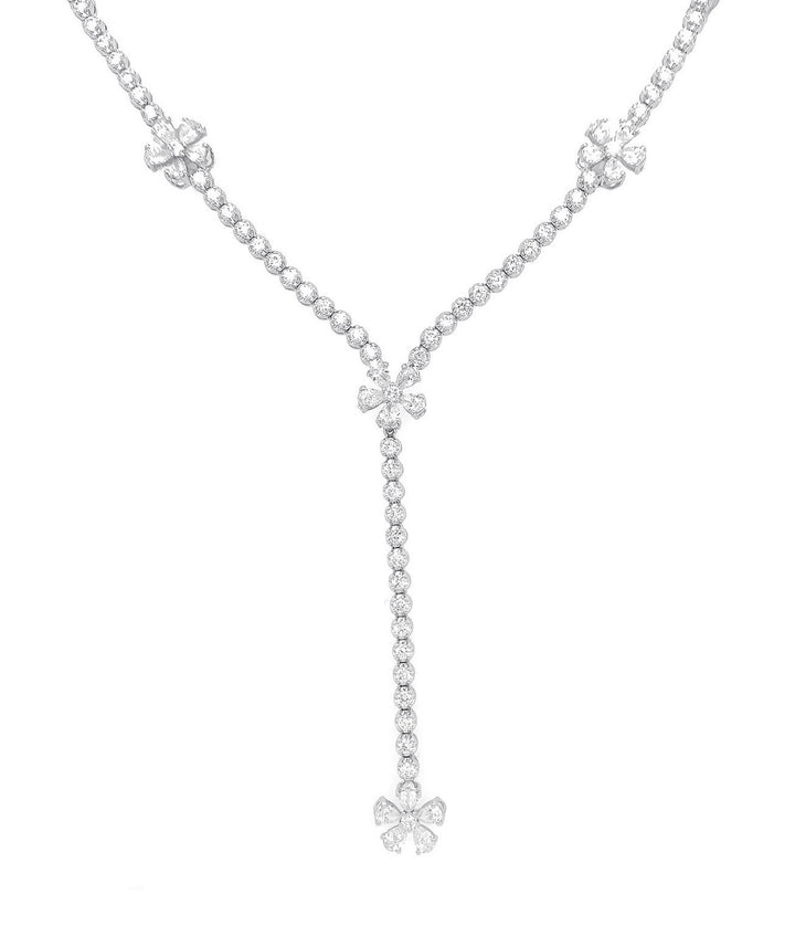 18kt White Gold Diamond Necklace