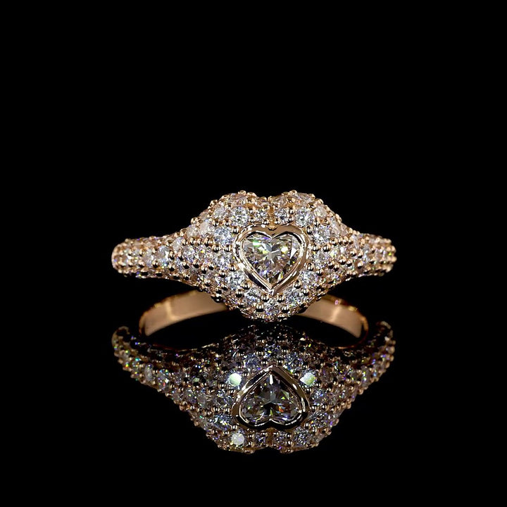 14kt Rose Gold Lab Diamond Ring