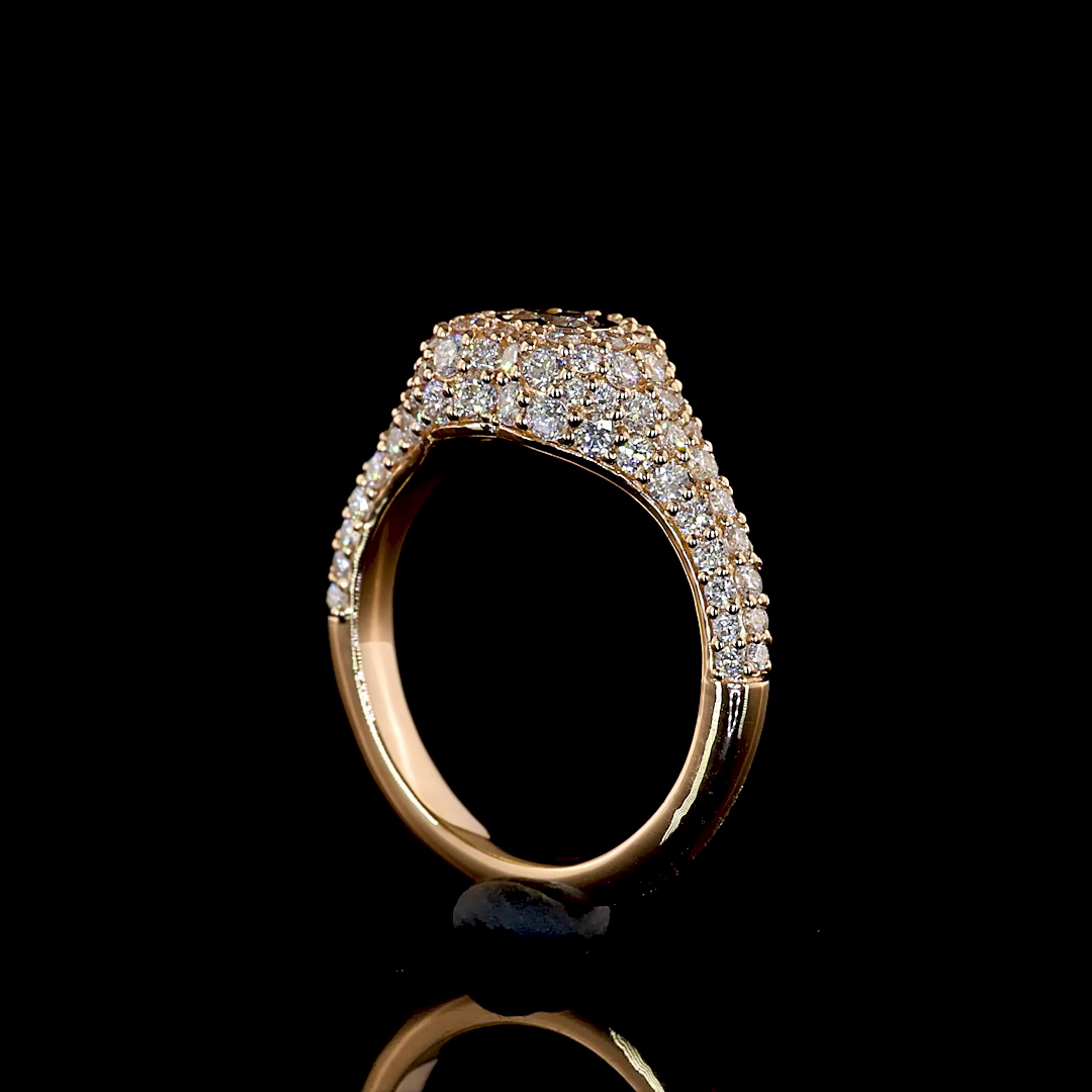 14kt Rose Gold Lab Diamond Ring