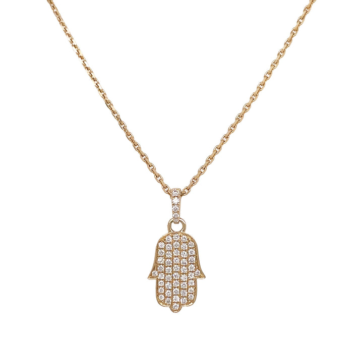 18kt Yellow Gold Diamond Pendant