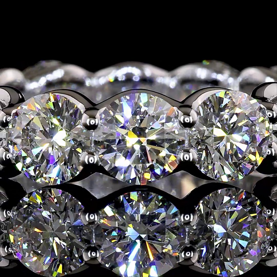 14kt White Gold Lab Diamond Eternity Band