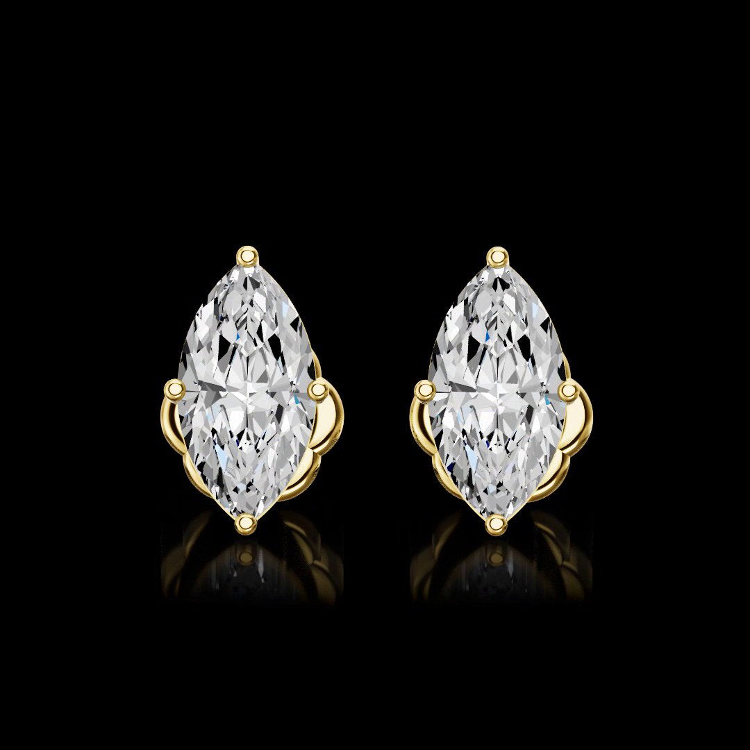 14kt Yellow Gold Lab Diamond Studs