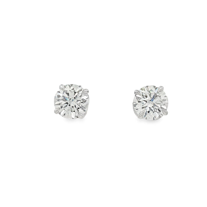 18kt White Gold Diamond Studs