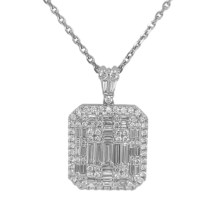 18kt White Gold Diamond Pendant