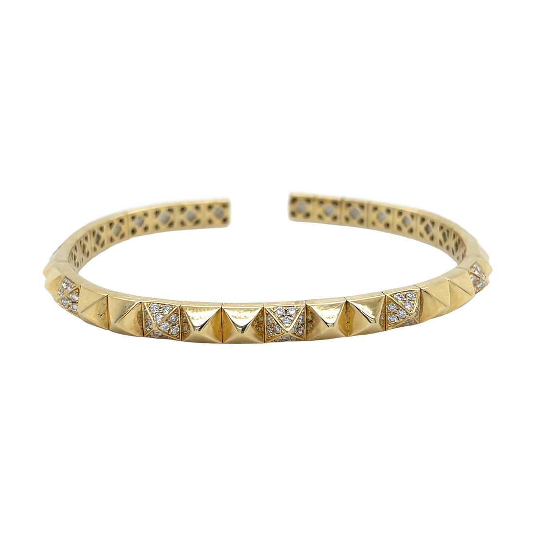 18kt Yellow Gold Diamond Bangle