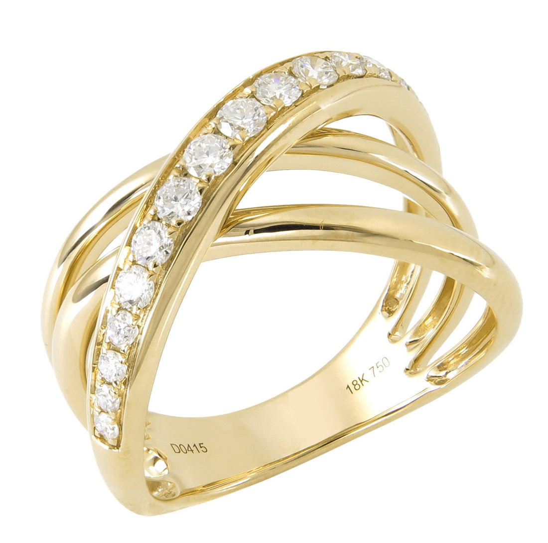 18kt Yellow Gold Diamond Ring