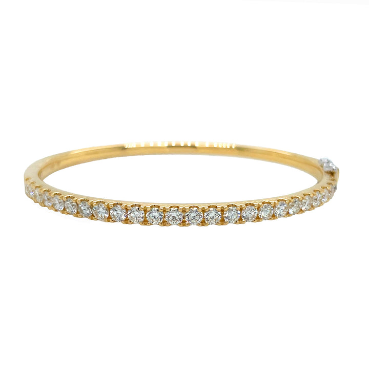 18kt Yellow Gold Diamond Bangle