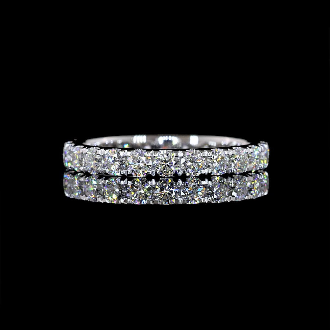 14kt White Gold Lab Diamond Eternity Band