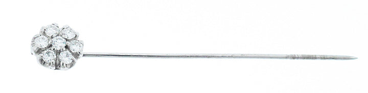 14kt White Gold Diamond Pin