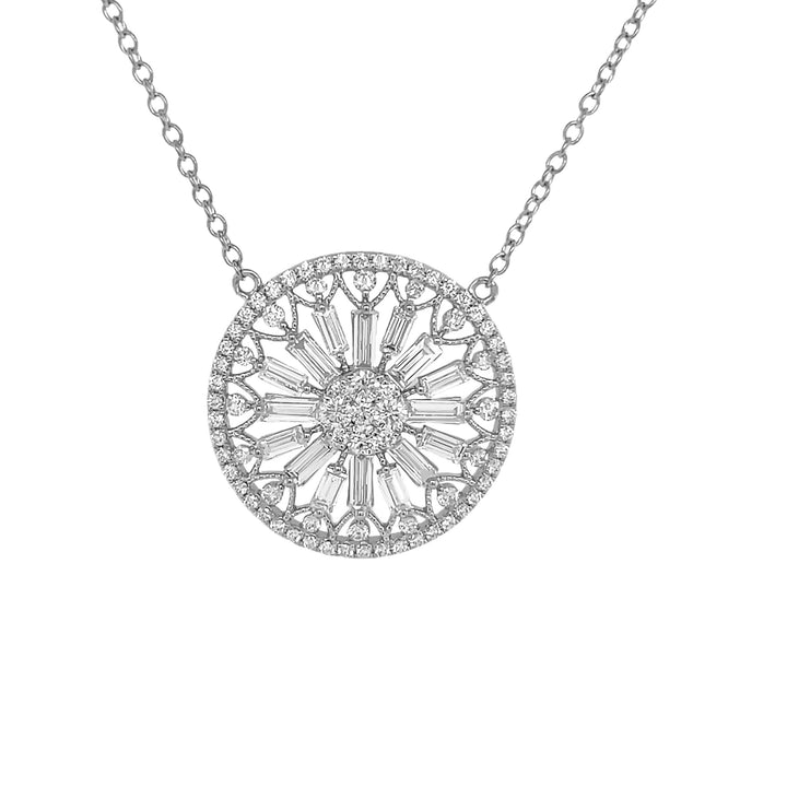 18kt White Gold Diamond Pendant