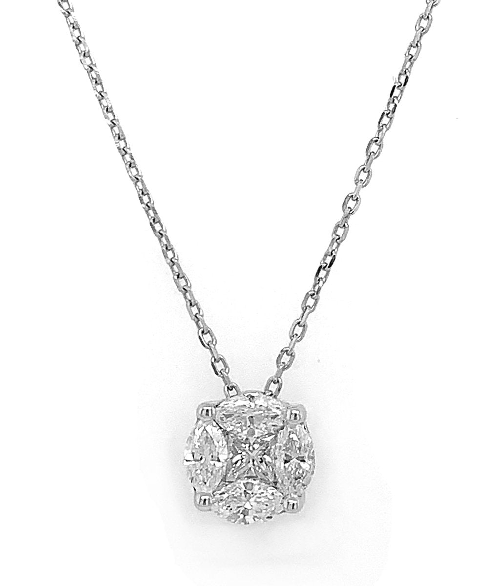 18kt White Gold Diamond Pendant