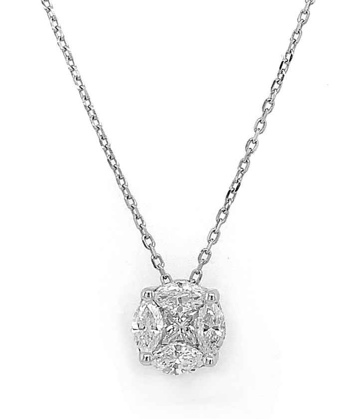 18kt White Gold Diamond Pendant