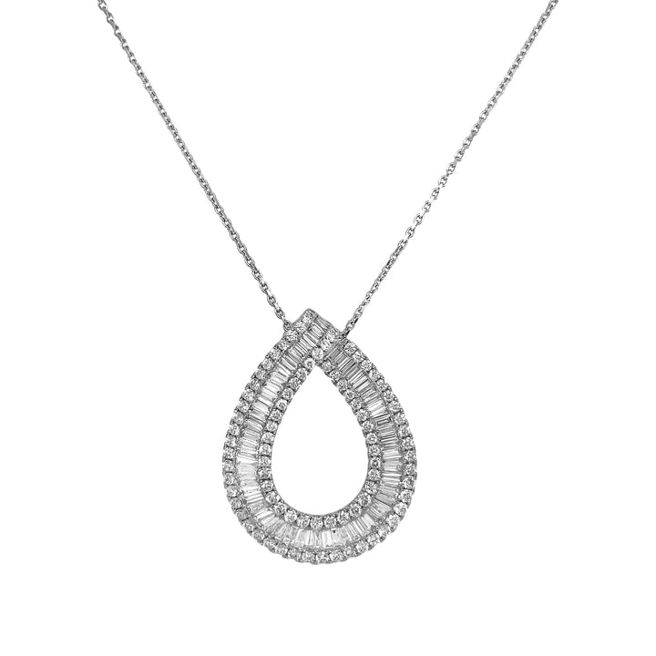 18kt White Gold Diamond Pendant