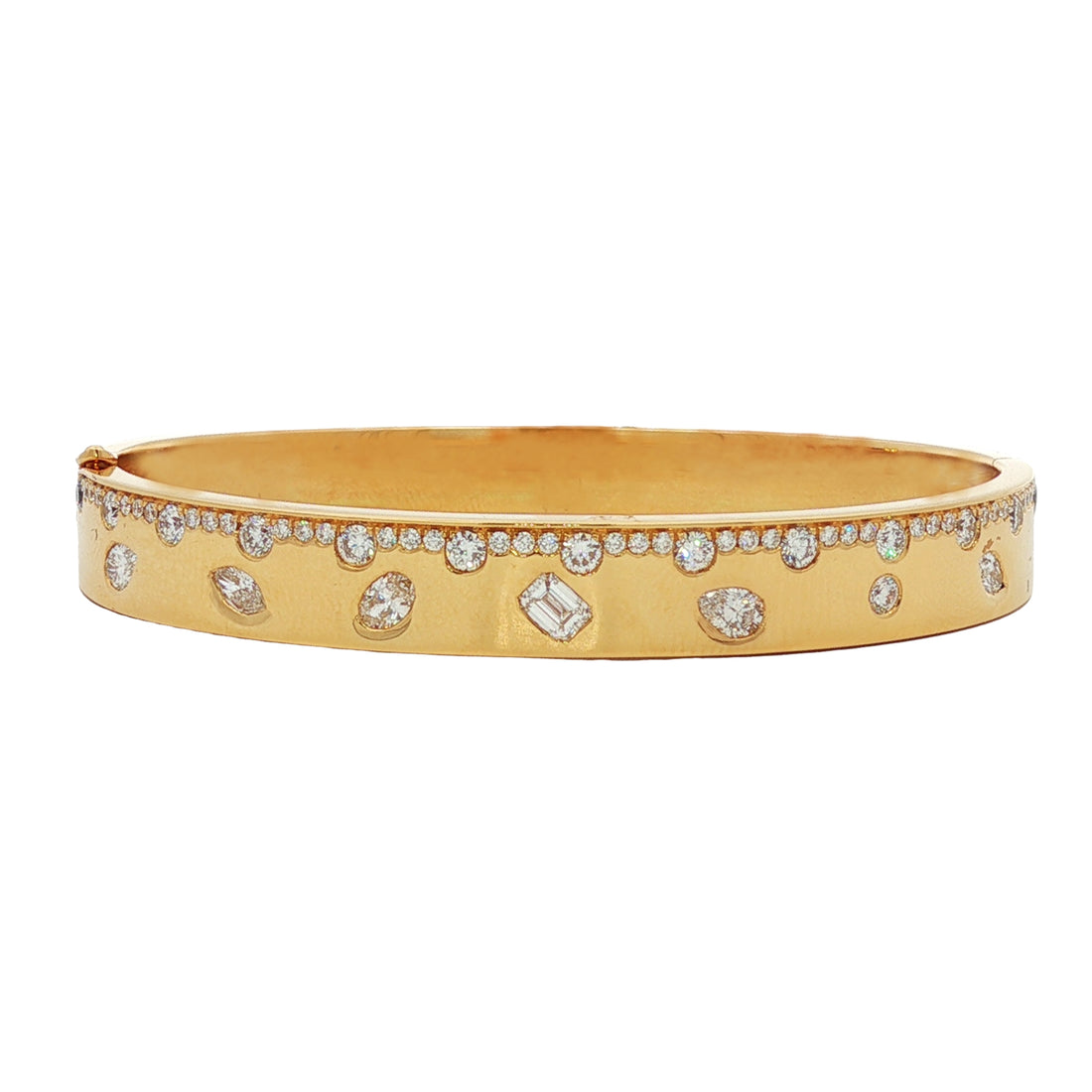 18kt Yellow Gold Diamond Bangle