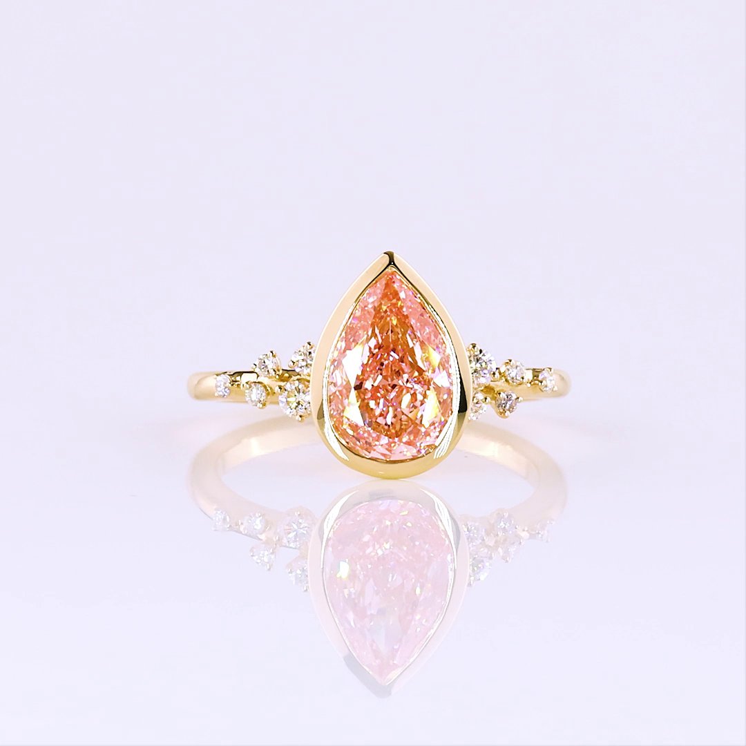 14kt Yellow Gold Lab Diamond Ring