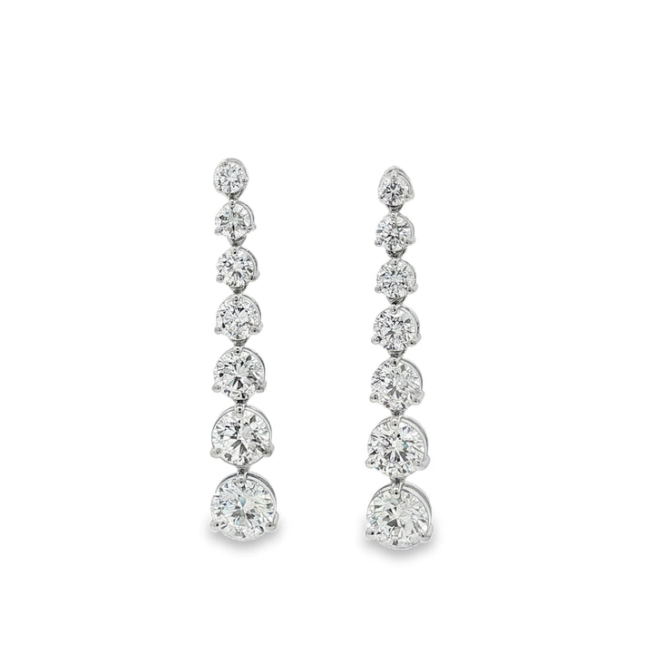 14kt White Gold Lab Diamond Earrings