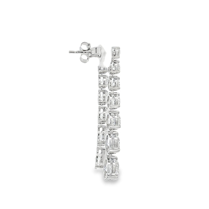 14kt White Gold Lab Diamond Earrings