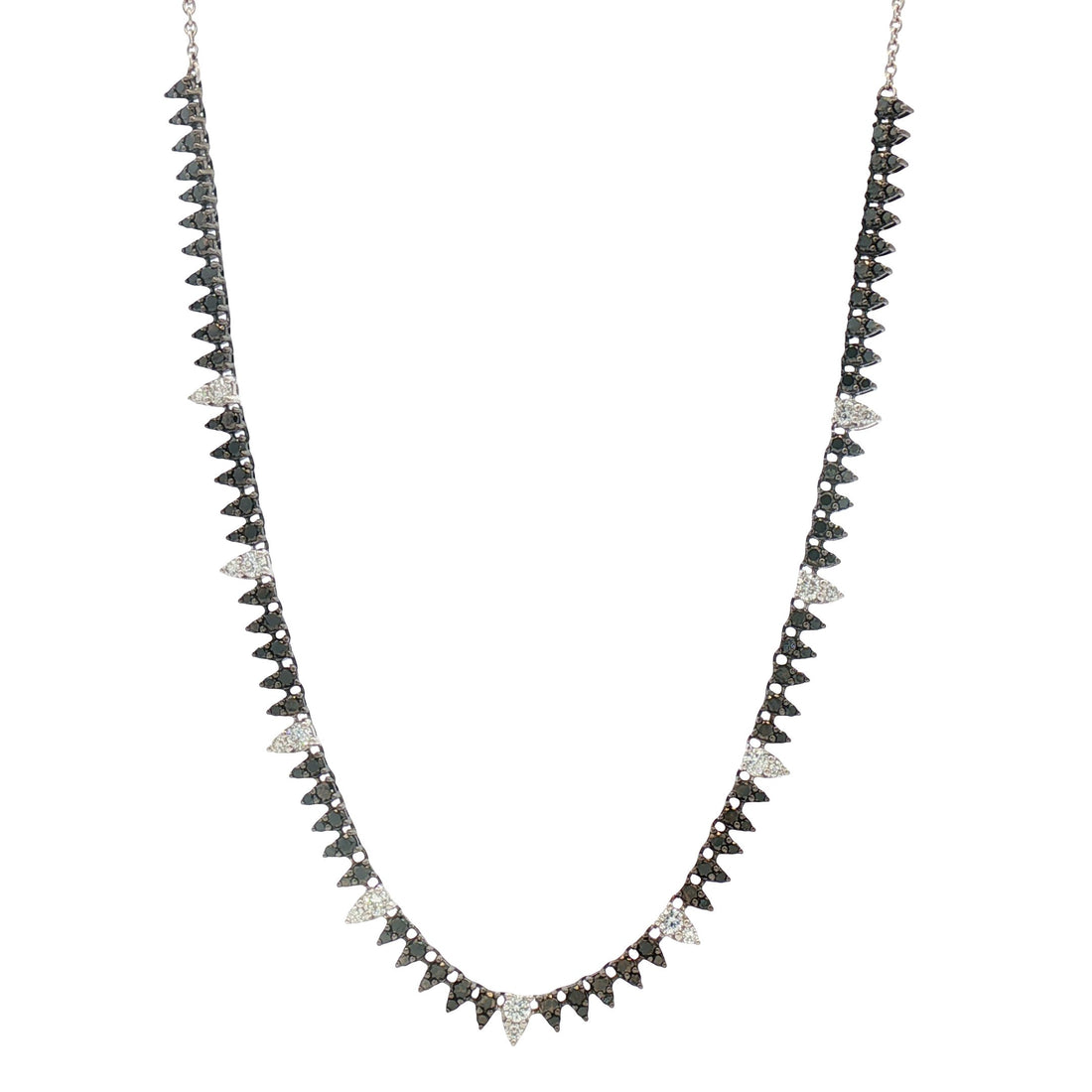 18kt White And Black Gold Diamond Necklace
