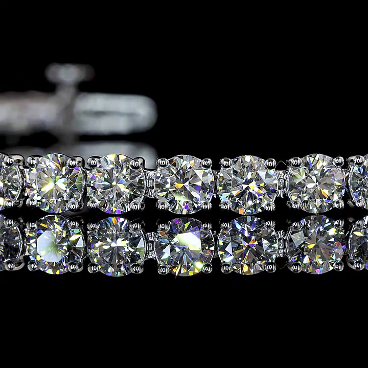 14kt White Gold Lab Diamond Tennis Bracelet