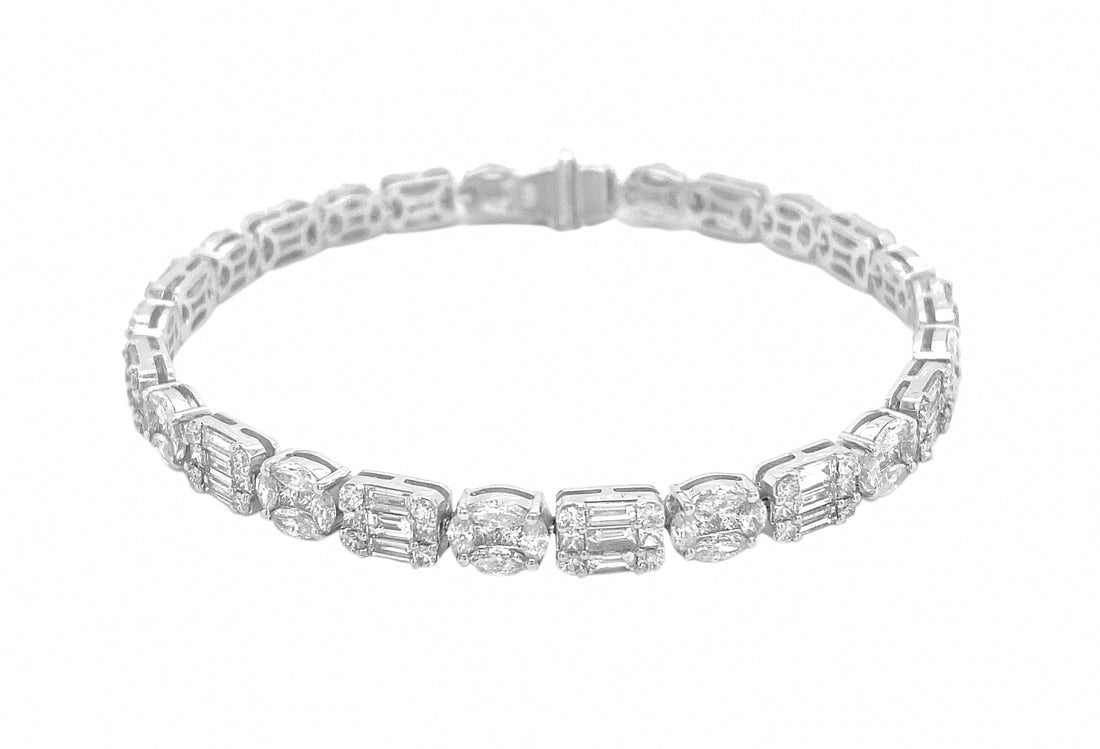 18kt White Gold Diamond Bracelet