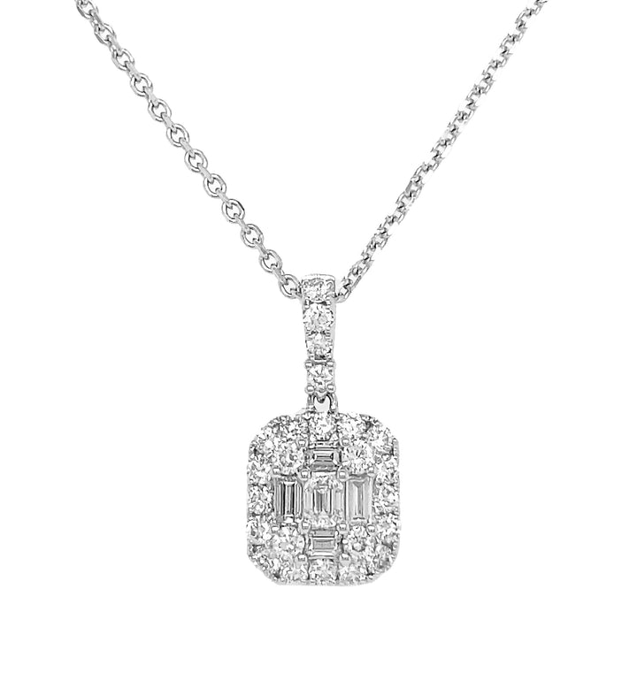 18kt White Gold Diamond Pendant