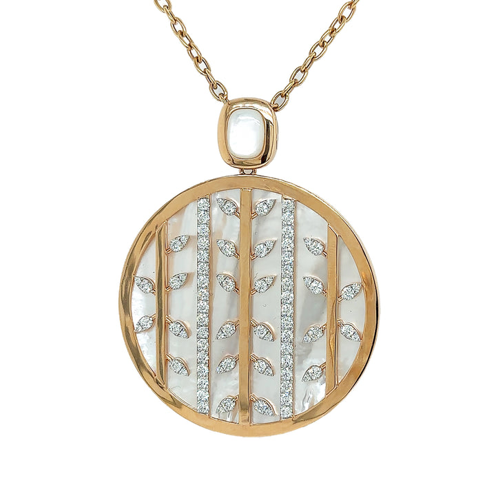 18kt Rose Gold Diamond Pendant