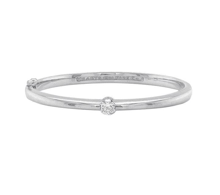 18kt White Gold Diamond Bangle