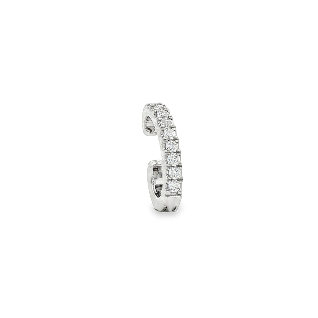 18kt White Gold Diamond Cuff Earring
