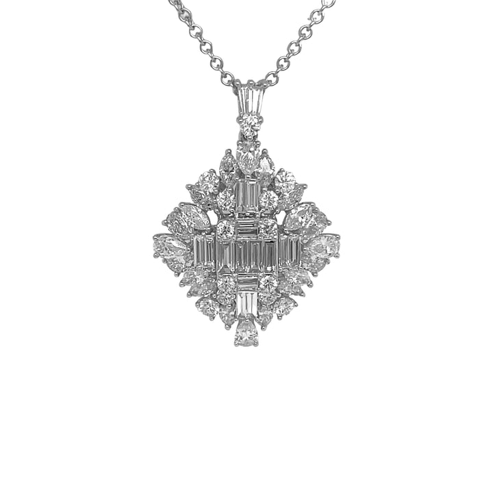 18kt White Gold Diamond Pendant