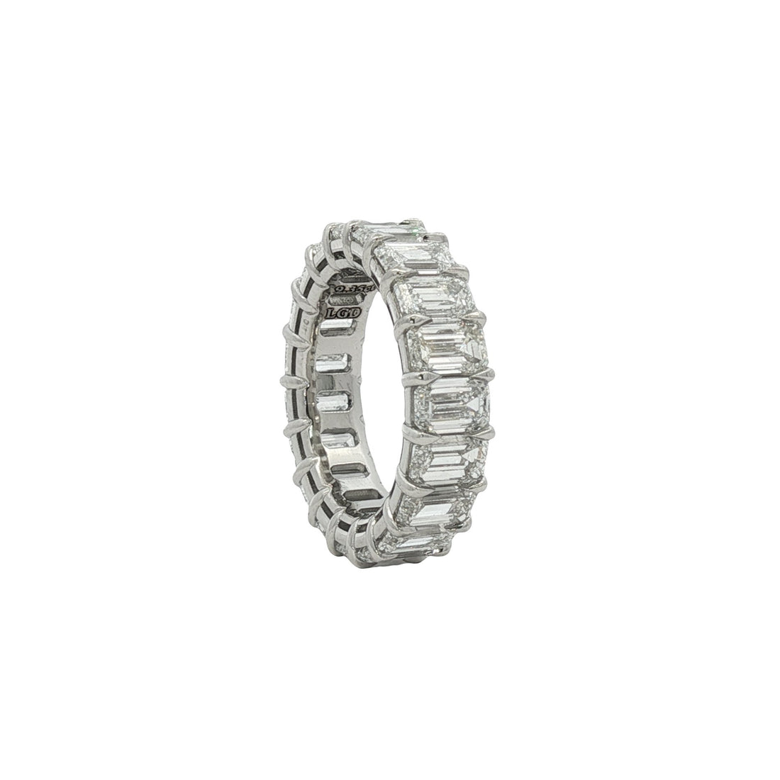 Platinum Lab Diamond Eternity Band