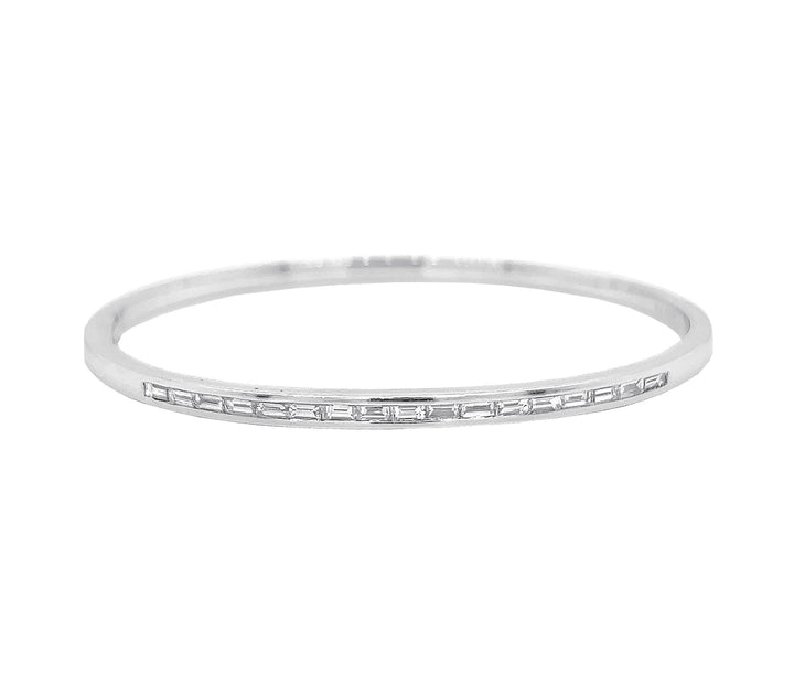 18kt White Gold Diamond Bangle