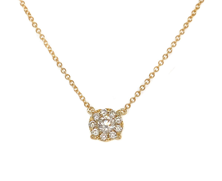 18kt Yellow Gold Diamond Pendant