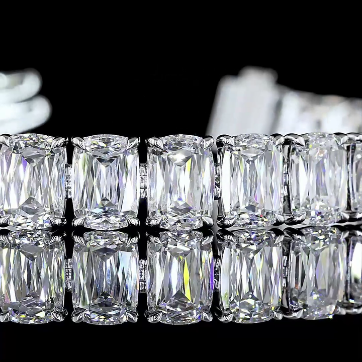 14kt White Gold Lab Diamond Tennis Bracelet