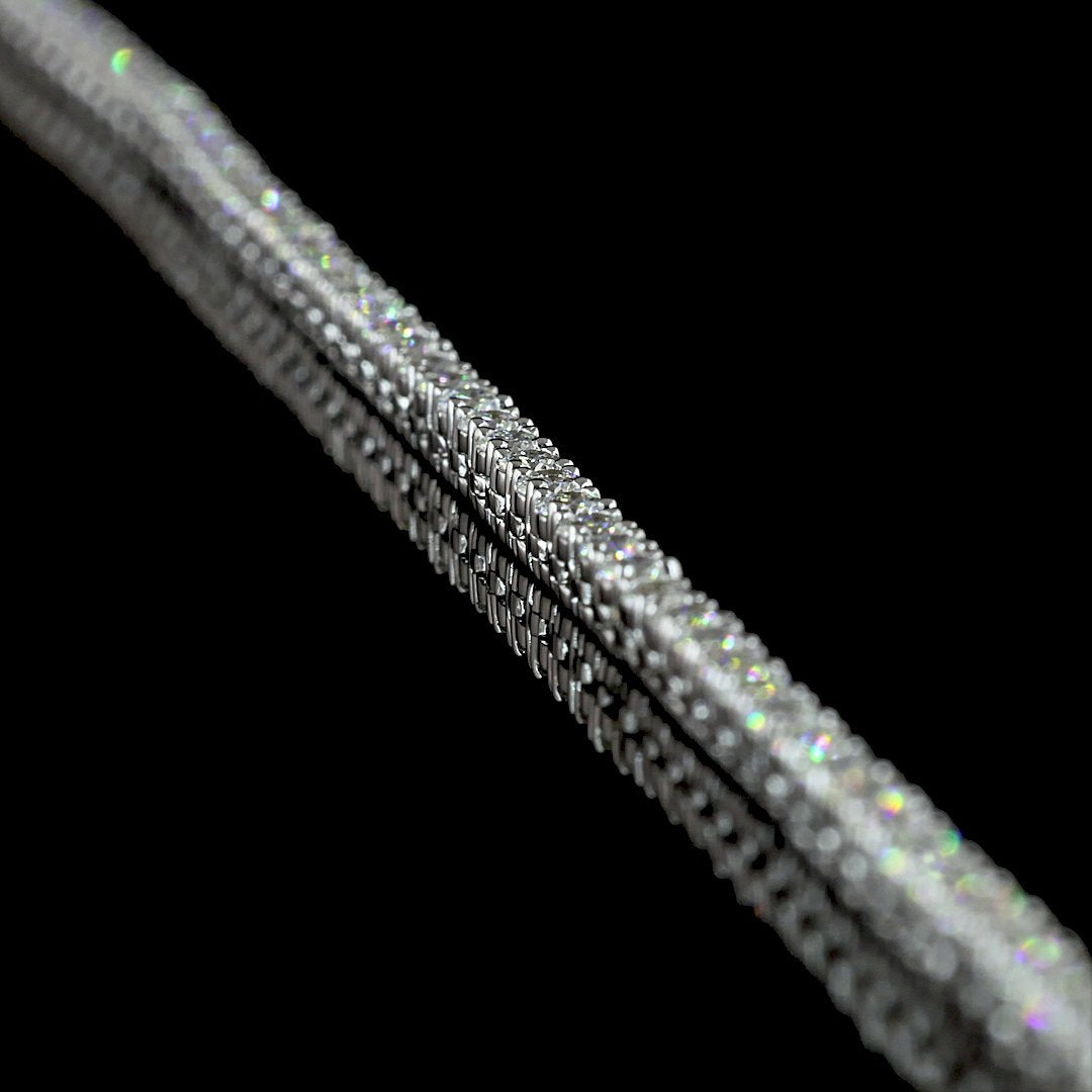 14kt White Gold Lab Diamond Tennis Necklace