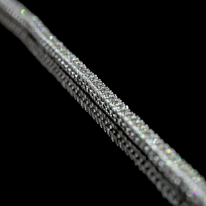 14kt White Gold Lab Diamond Tennis Necklace