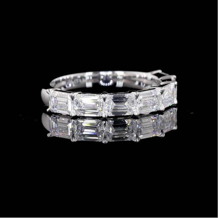 14kt White Gold Lab Diamond Wedding Band