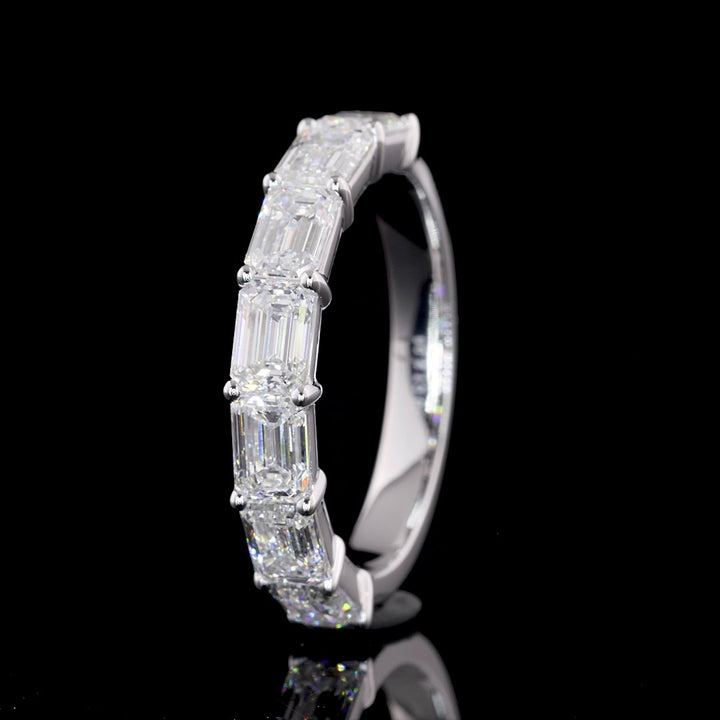 14kt White Gold Lab Diamond Wedding Band