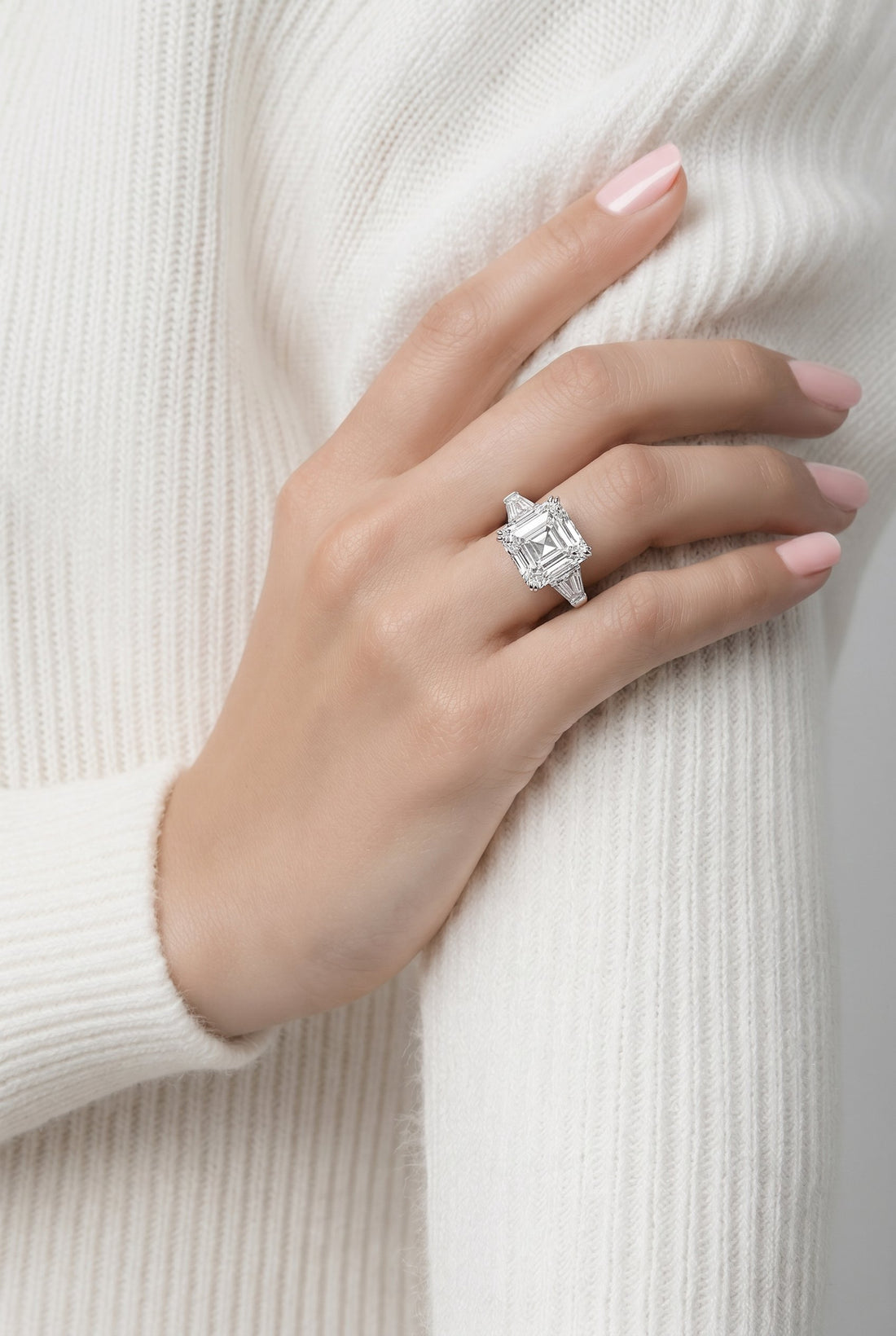 14kt White Gold Lab Diamond Ring