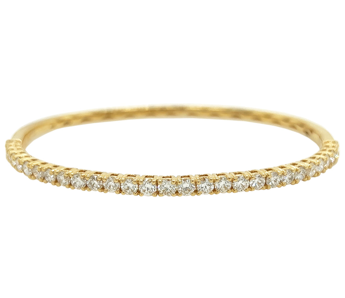 18kt Yellow Gold Diamond Bangle