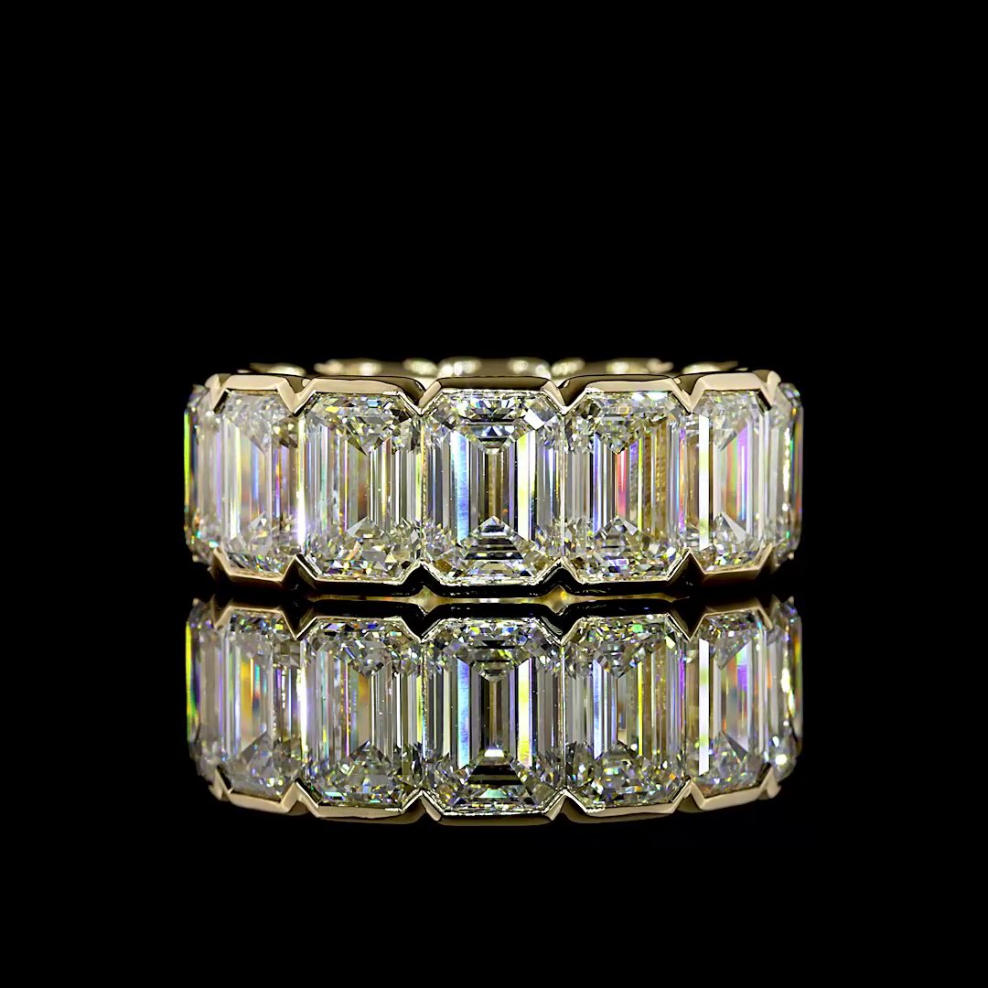 14kt Yellow Gold Lab Diamond Eternity Band