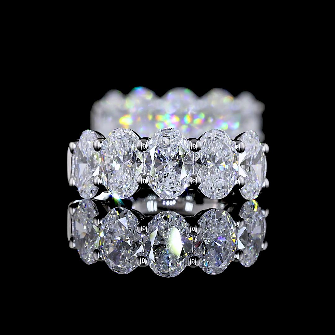 14kt White Gold Lab Diamond Huggie Earrings