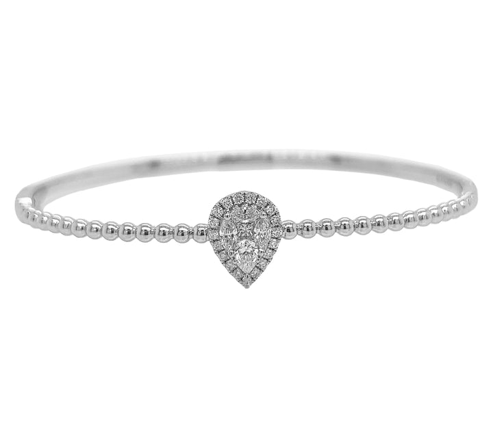 18kt White Gold Diamond Bangle