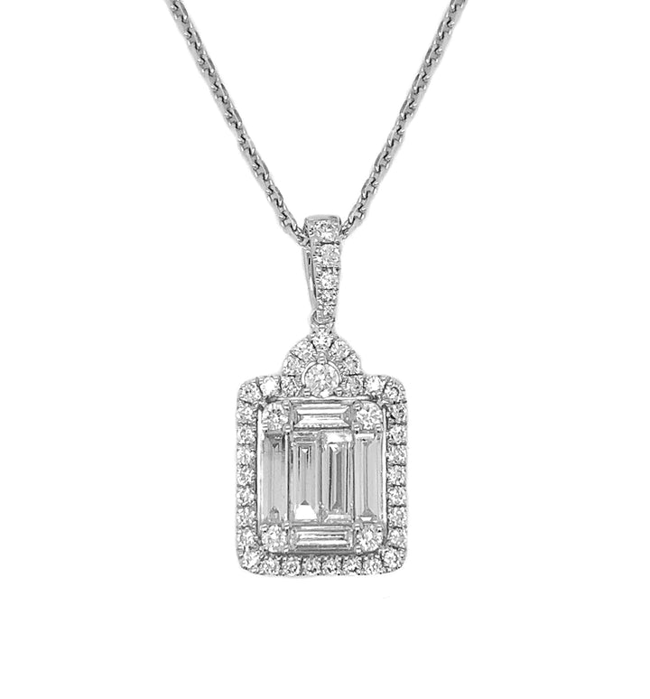 18kt White Gold Diamond Pendant