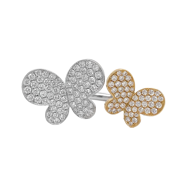 18kt Yellow and White Gold Diamond Ring