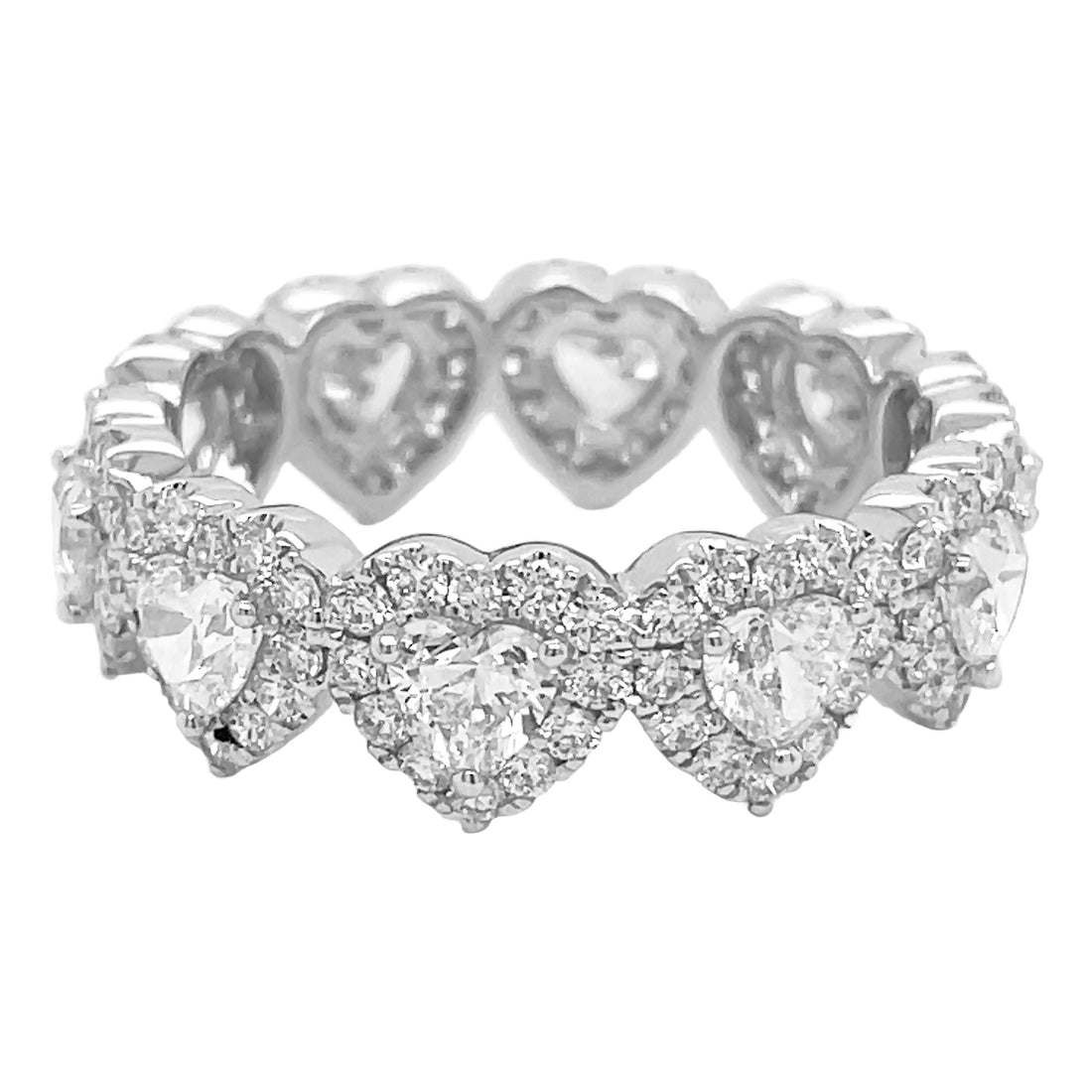 18kt White Gold Diamond Band