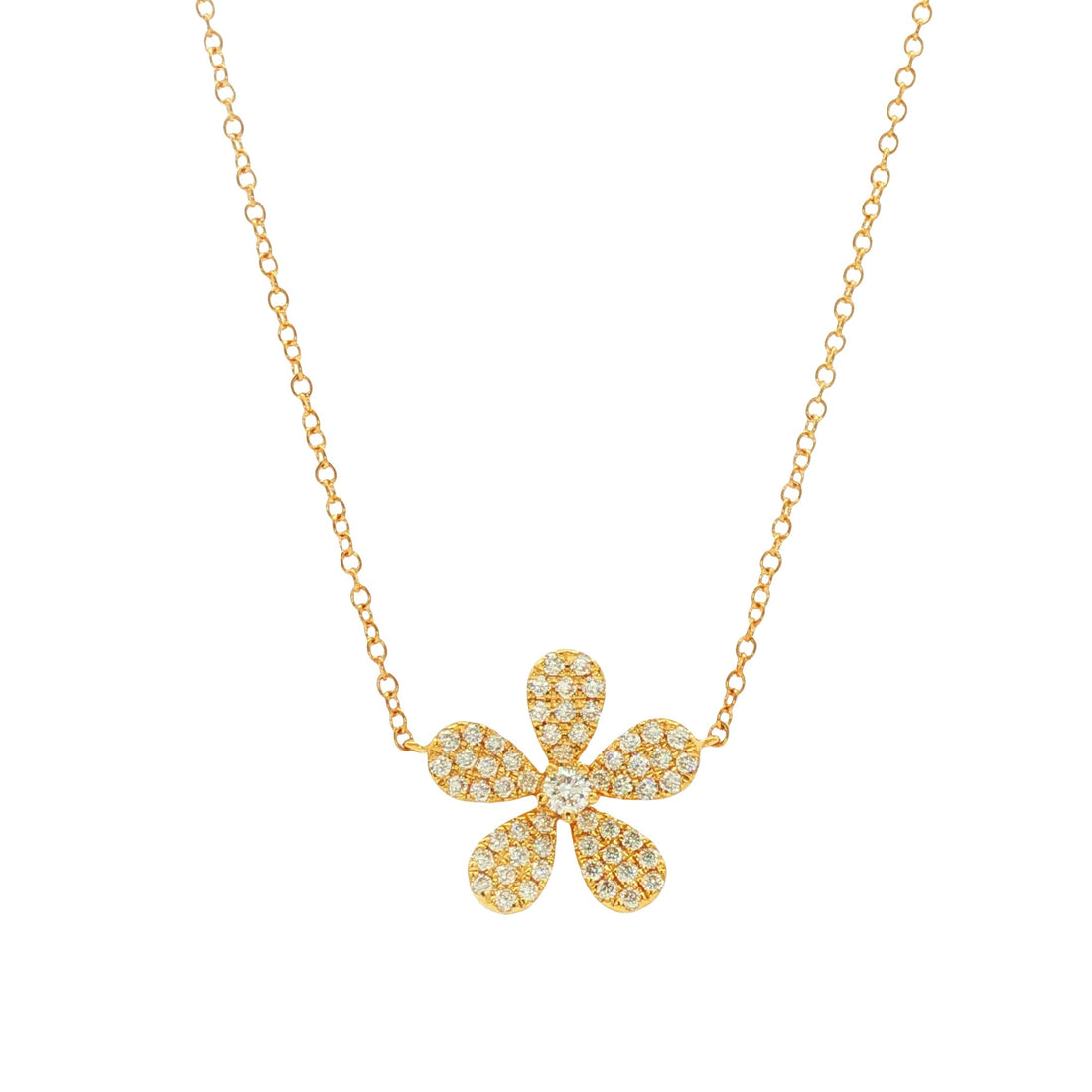 18kt Yellow Gold Diamond Pendant