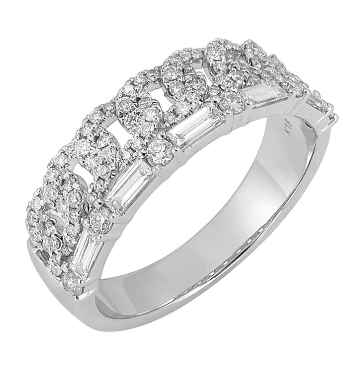 18kt White Gold Diamond Band