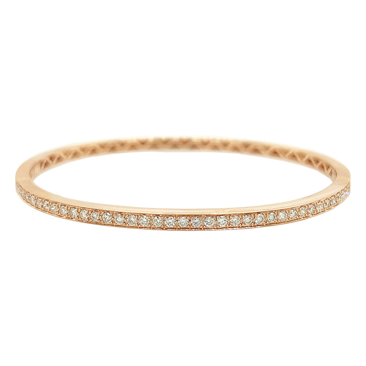 18kt Rose Gold Diamond Bangle